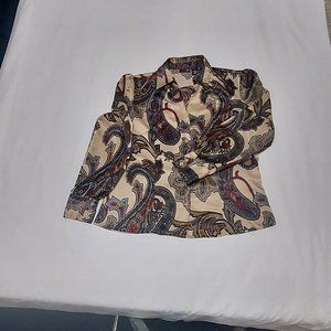 East 5th long sleeve satin blouse